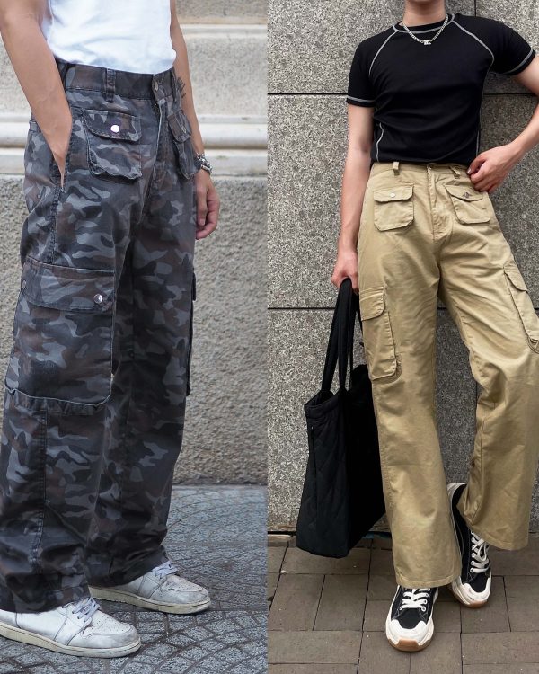 Quần Kaki Ống Rộng Reetro 9