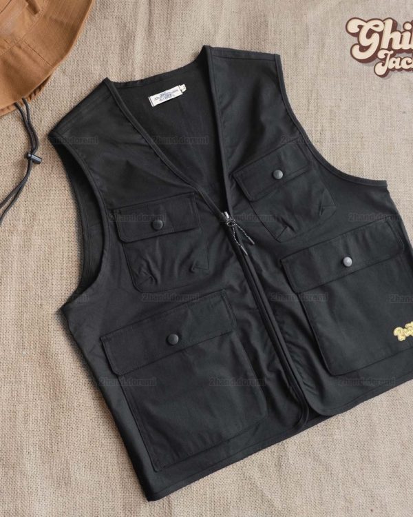 Áo Gile Fishing Đen