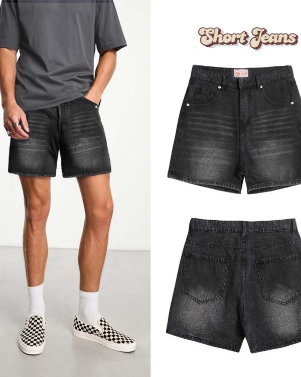 Quần Short Jeans Trên Gối